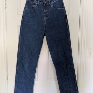 Decade Studio | Bonnie Jeans | Sintra Wash, RAW HEM, 100% Cotton Denim, Size 32